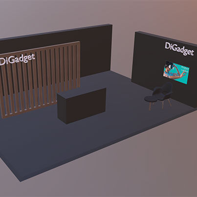 Virtual Exhibition / Event - 3D Interactive Environment Tile