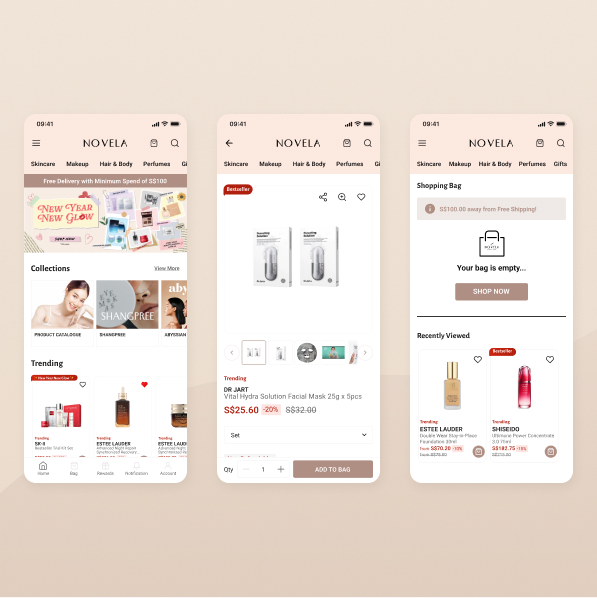 Novela - E-Commerce Mobile App - Gallery 01