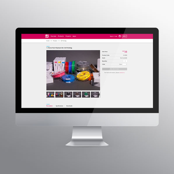 Website Design - IXEN Robotics - Online Store - Gallery 01